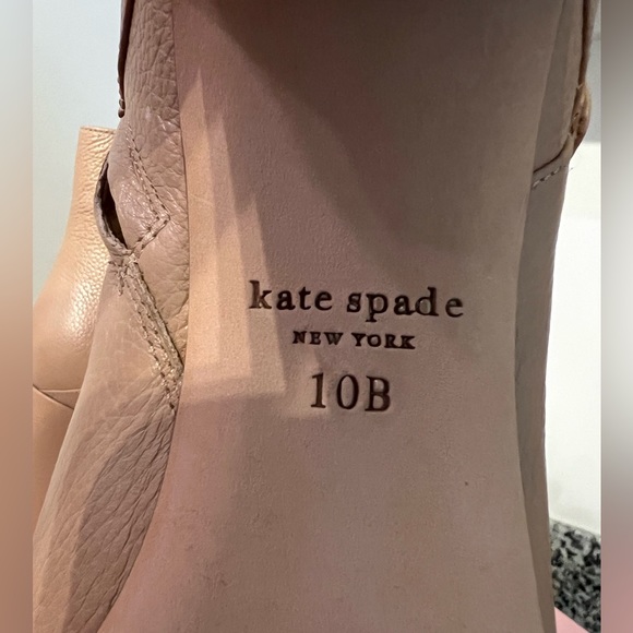 Tan leather Kate Spade Booties - Picture 2 of 4